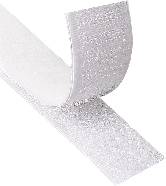 Bande Velcro auto-adhésive ruban adhésif INF Auto-adhésive avec Super colle White 3 cm / 8 m - 2
