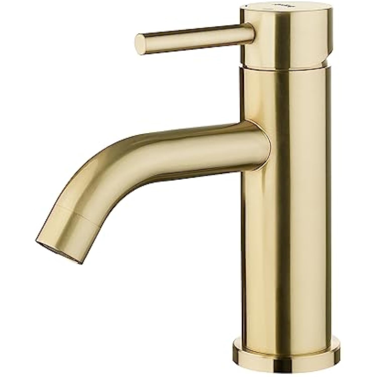 Jednouchwytowa bateria umywalkowa do łazienki, cicha ceramiczna bateria umywalkowa z wyciąganą wylewką, korpus ze stali nierdzewnej, kolor złoty