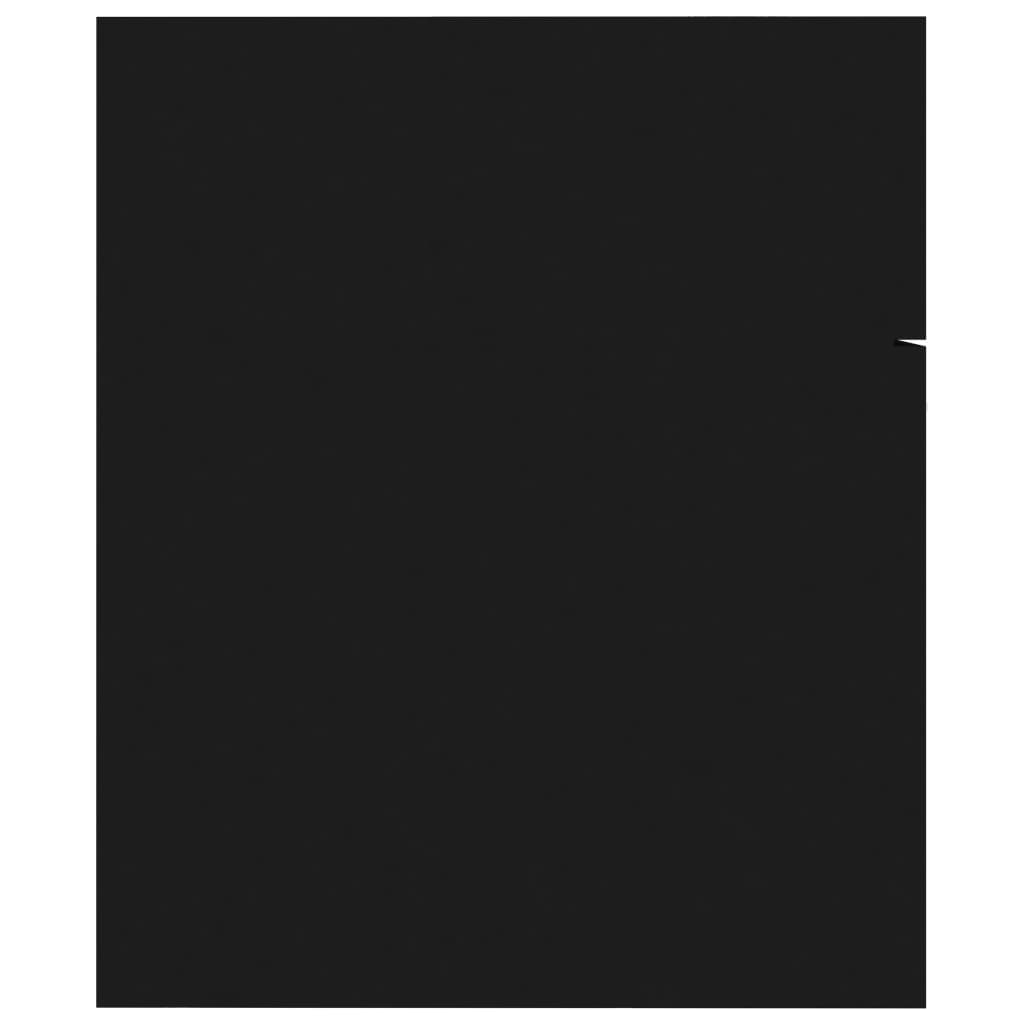 Maison Exclusive - Mobile Sottolavabo Nero 60x38,5x46 cm in Legno Multistrato - 6