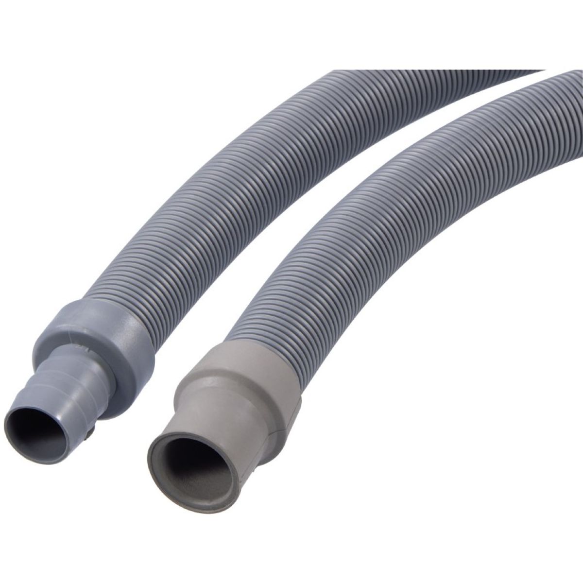 CARE + PROTECT Prolunga Per Tubo Di Scarico Lavatrice 1,5 M - Universale In Polimero Termoplastico, Diametro 19/24 Mm, Grigio