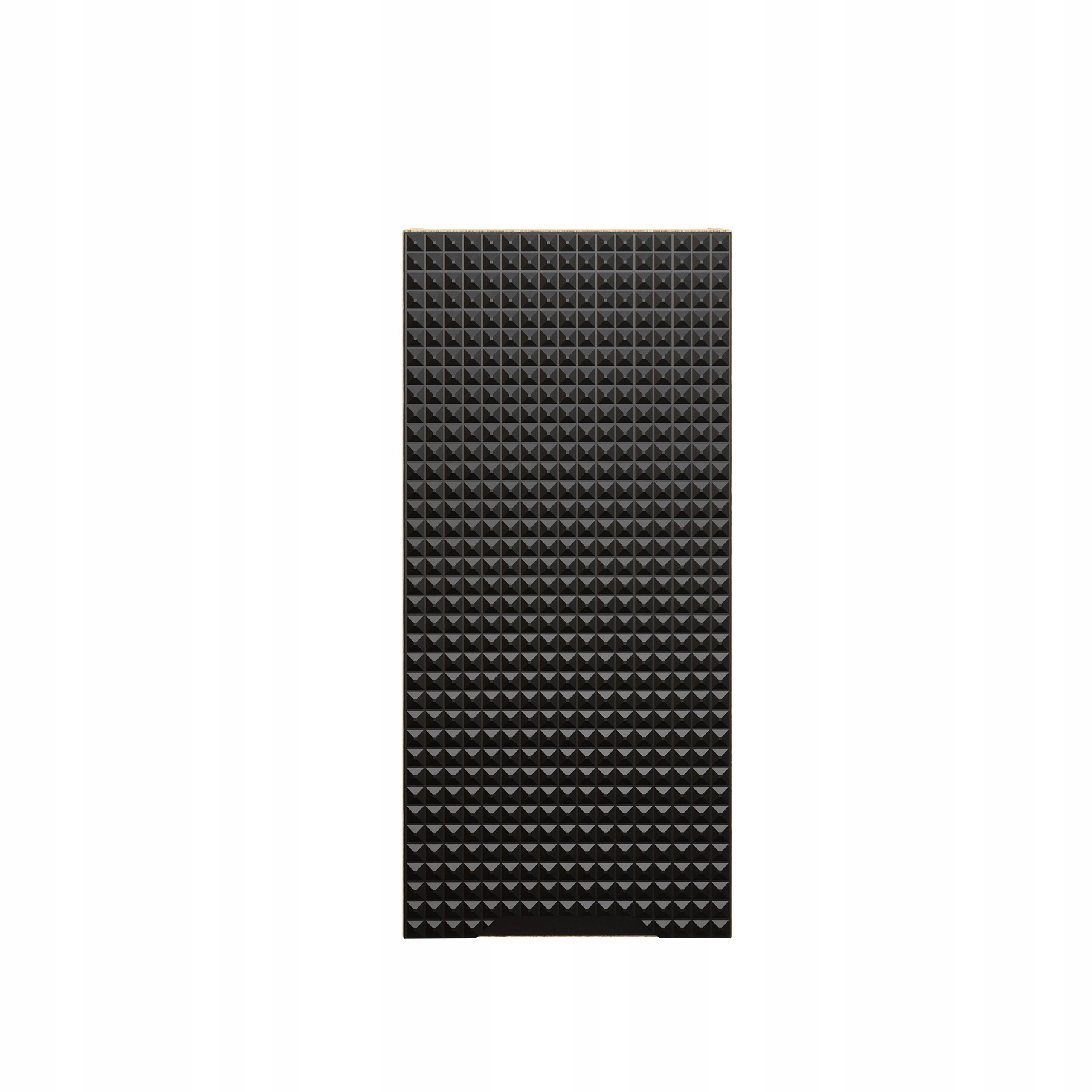 Słupek łazienkowy LUXOR 35 cm czarny dąb olejowany front 3D MDF wiszący - 6