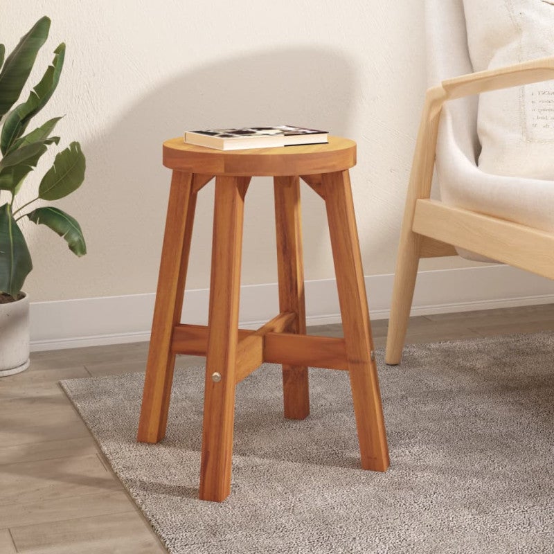Scaletta Pieghevole Multifunzione Sedia Sgabello Scaletta 3 Gradini, Legno, Altezza 60 Cm, 2 Colori (Colore : Colore Legno - 8
