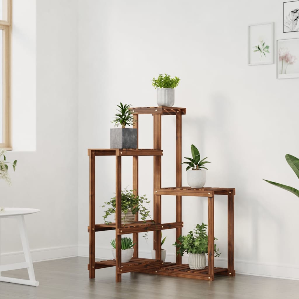 Jardinière | Support à fleurs 62,5x61,5x101,5 cm bois massif de sapin CFW74134 - 3