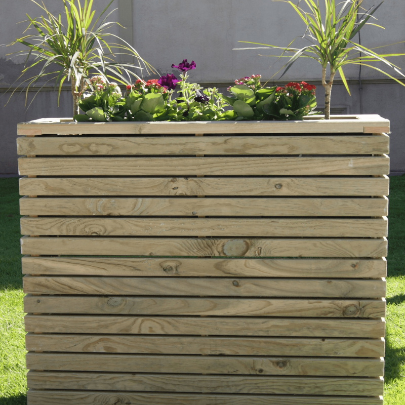 Jardinière LUXE TORRE en Bois Traité VidaHuerto 100x30x90 cm - 6