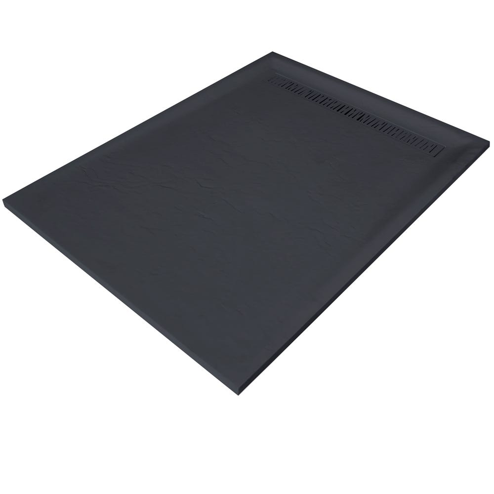 Receveur De Douche Gris 150 X 100 Cm Haute Densit Aspect Ardoise receveur-de-douche-gris-150-x-100-cm-haute-densit-aspect-ardoise