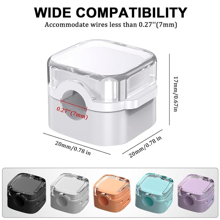 6 Pezzi Clip per Cavi, Organizzatore Cavi Con Autoadesivo Organizer