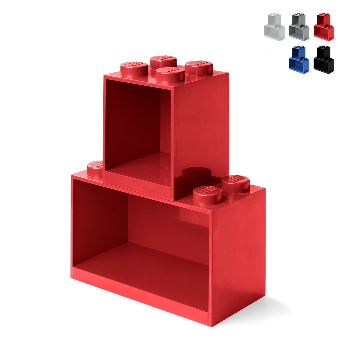 Scaffali contenitori modulari impilabili LEGO Brick Shelf Set 4+8