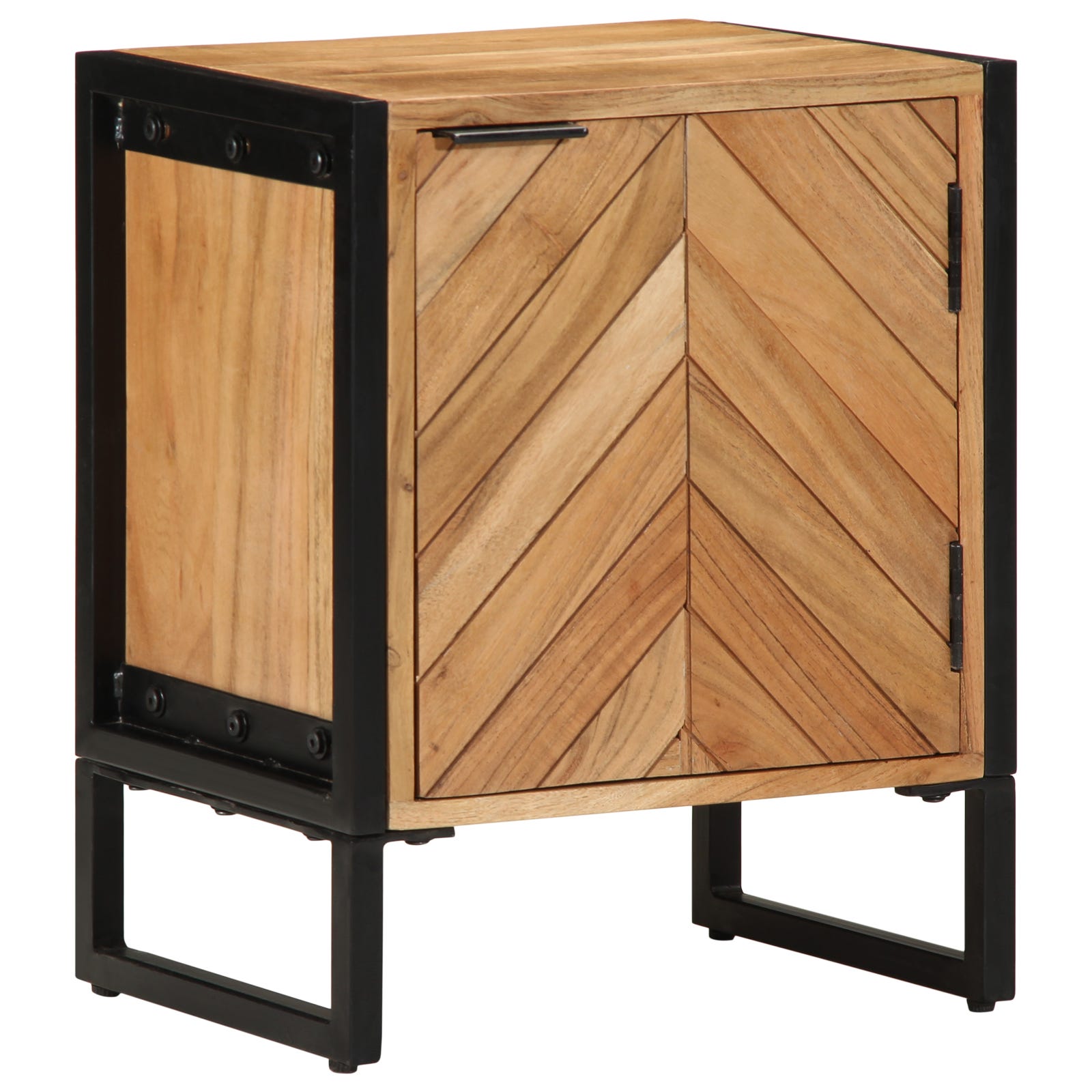 Comodino 40x30x50 cm in Legno Massello di Mango CFW759829 Comodino 40x30x50 cm in Legno Massello di Mango CFW759829