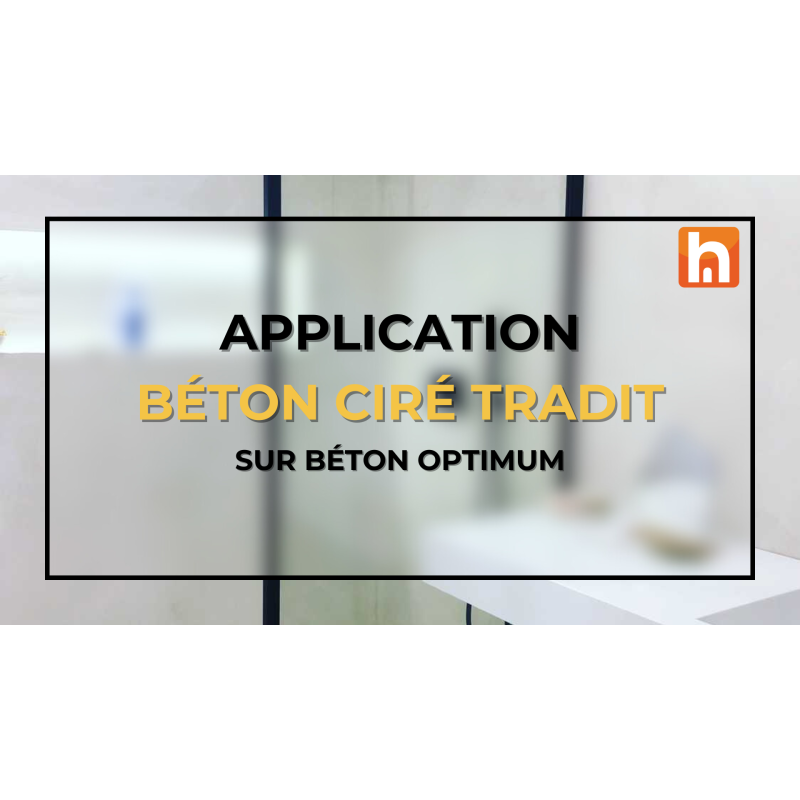 Béton ciré sol - Kit complet forte protection - Béton TRADIT 5 m² Mate BC09 - 5