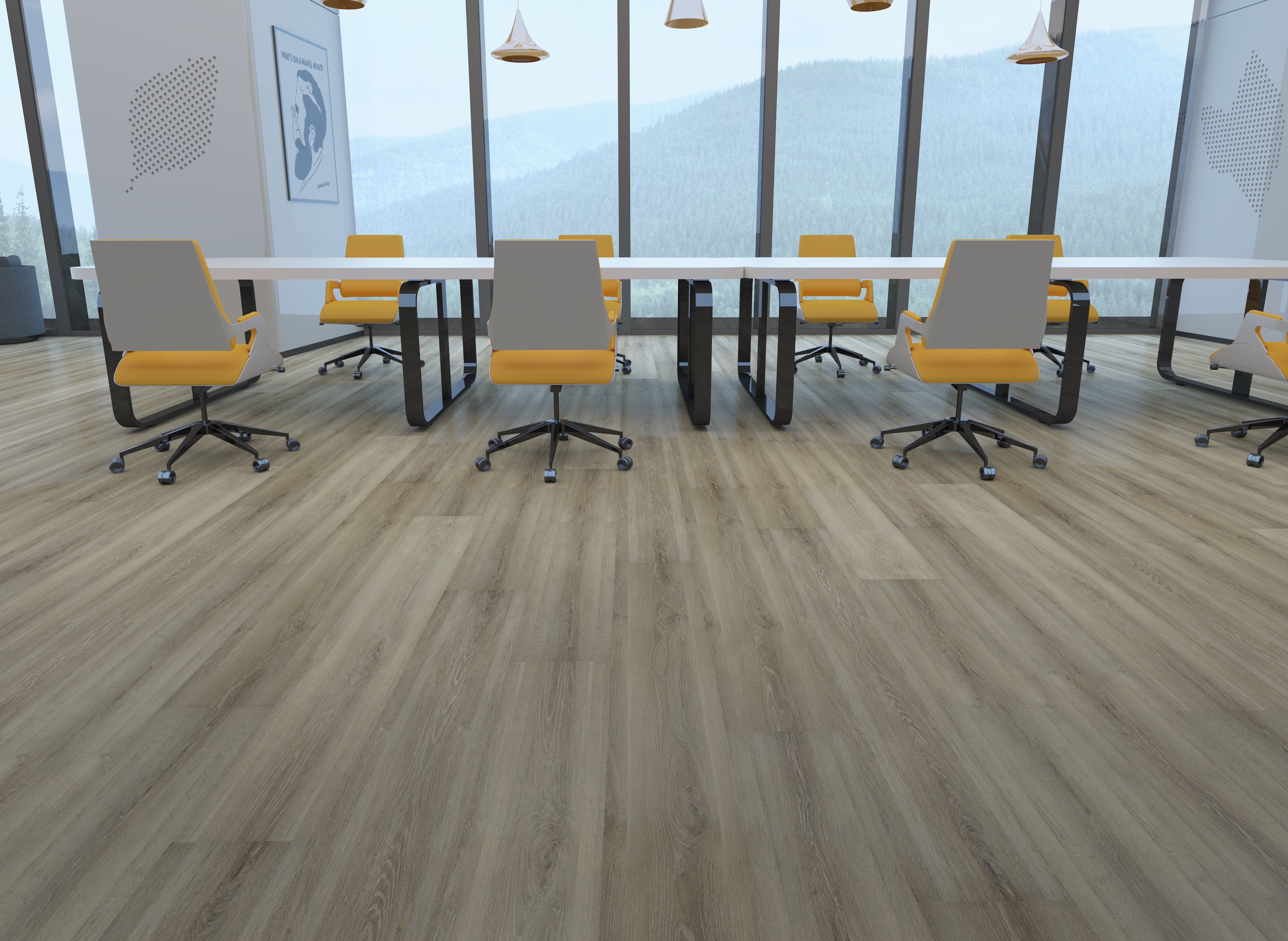 CONTESSE - Lame PVC Clipsable - ISOCORE - SANDED OAK LIGHT- Ep. 6,5 mm