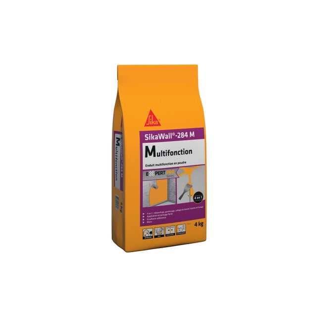 Enduit multifonction SIKA SikaWall 284 MP - 4 en 1 en poudre - 4kg