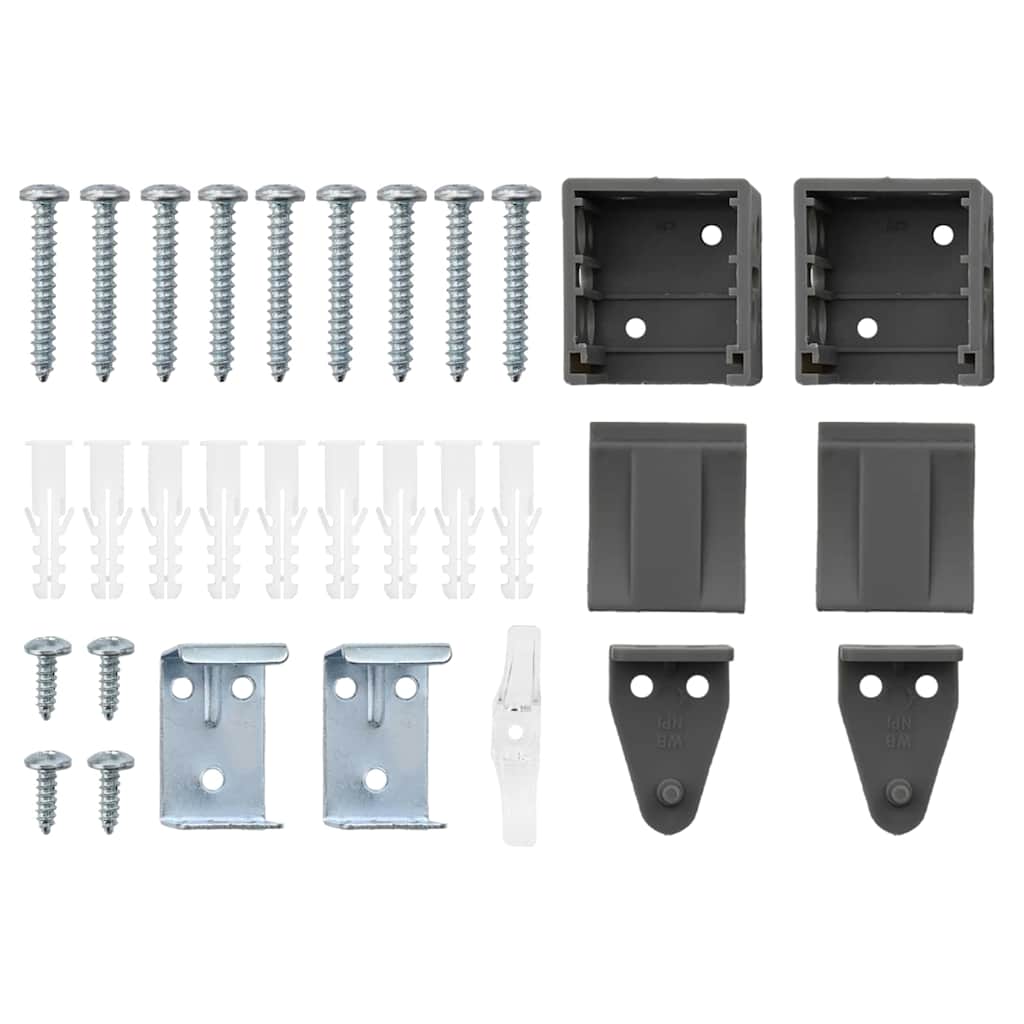 Stores vénitiens Gris foncé 220x150cm Aluminium vidaXL - 9