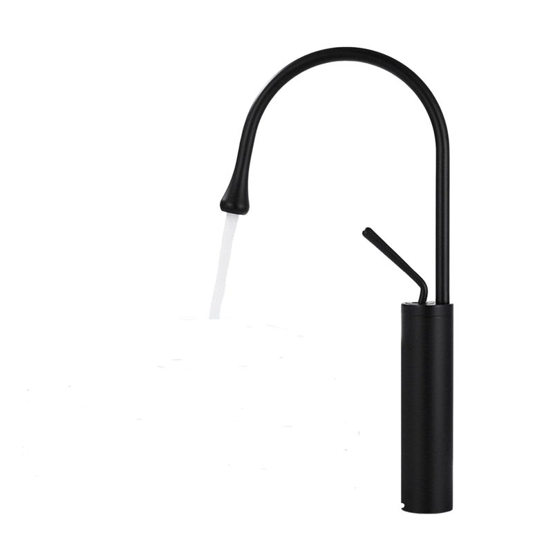 Bateria łazienkowa z ramieniem obrotowym 360° i wyciąganą wylewką, uniwersalna mosiężna bateria jednouchwytowa, wersja wysoka