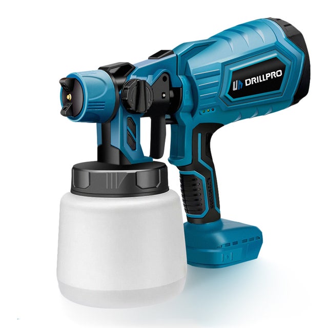 Pistola per verniciatura elettrica senza fili, capacità 1000 ml, portata 200 ml/min, senza batteria né caricabatteria