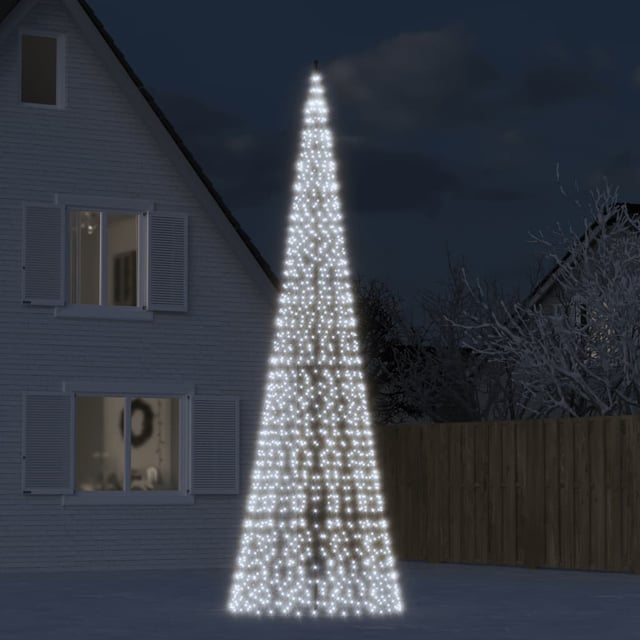 Maison Exclusive - Albero di Natale a LED su Asta 1534 LED Bianco Freddo 500 cm