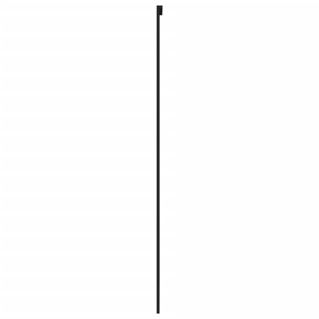 Puerta corredera | Puerta de la cocina vidrio templado y aluminio negra 76x205 cm CFW31206 - 5