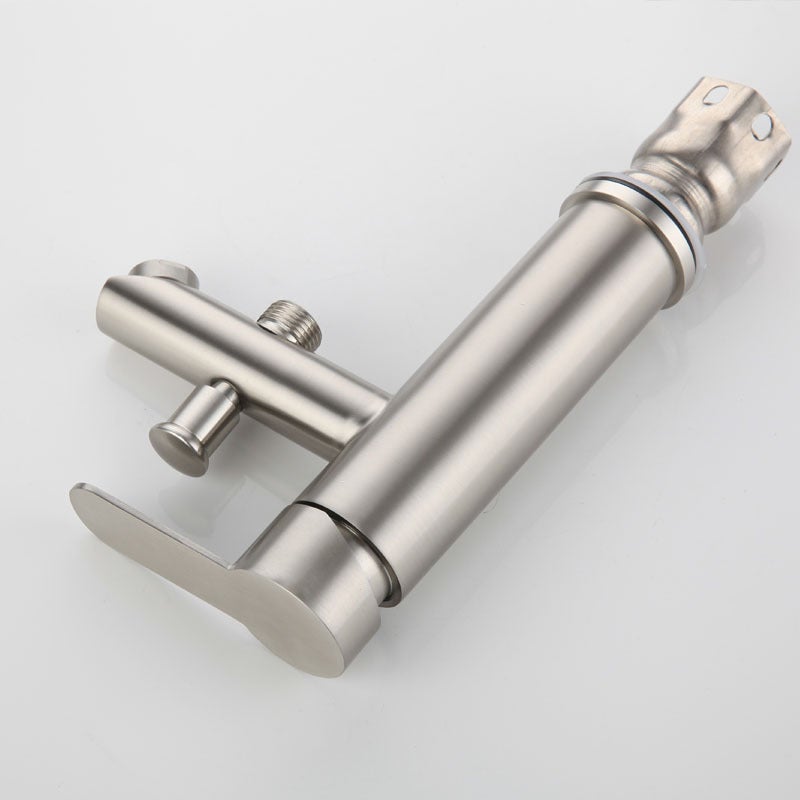 Robinet de Salle de Bain en Acier Inoxydable 304 avec Douchette 22cm, Flexible 1,5m, Mitigeur Eau Chaude Froide - 5