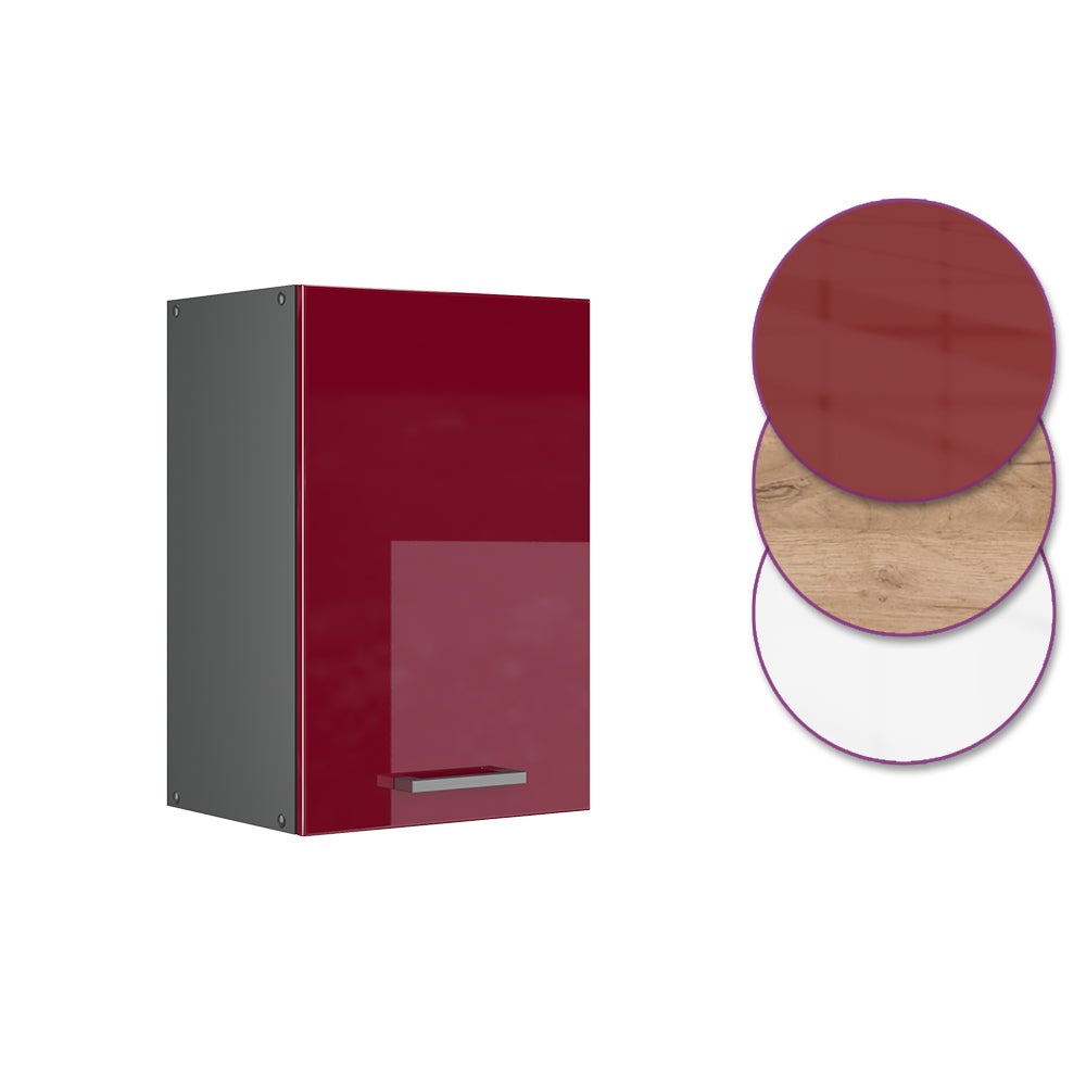 Vicco Elément haut de cuisine R-Line, Rouge brillant, 40cm - 6