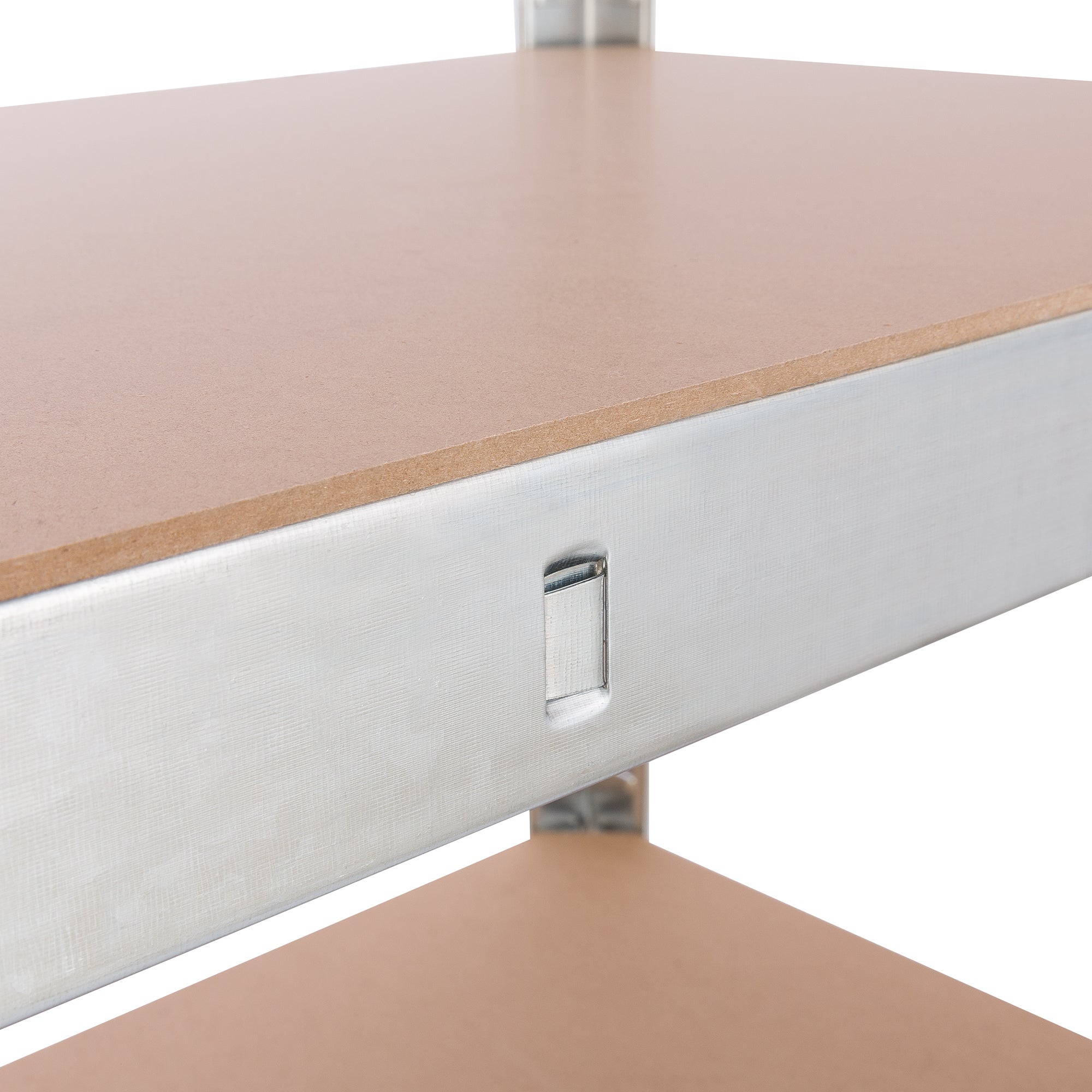 AREBOS Etagère Charge Lourde | 875 kg Capacité Totale | 180 x 75 x 45 cm | Métal galvanisé et Panneau de Fibre de Bois MDF - 9