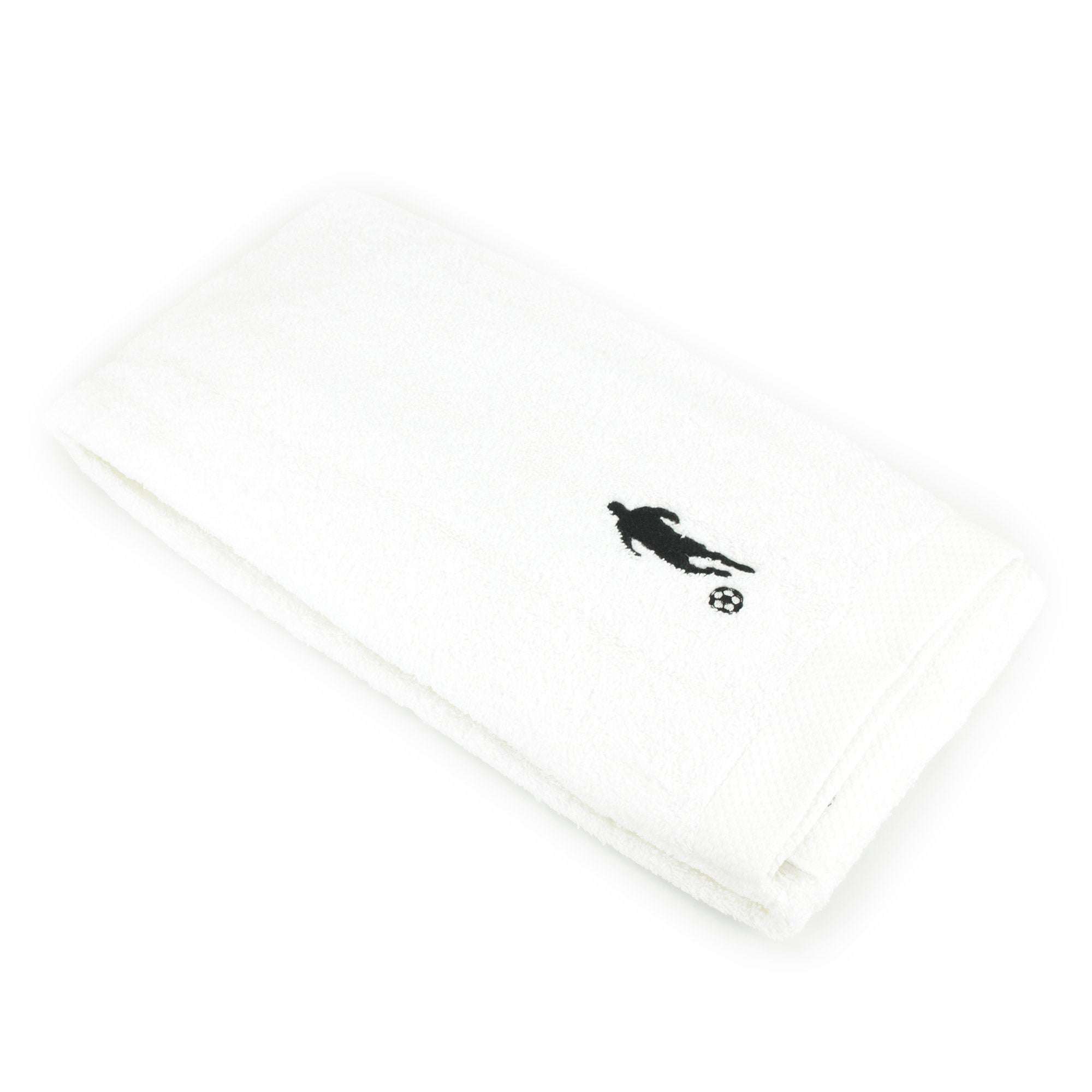 Serviette Invitée 33x50 Cm 100% Coton 550 G/m² - Motif Football Vert Pistache, Broderie, Fabriqué Au Portugal - 12