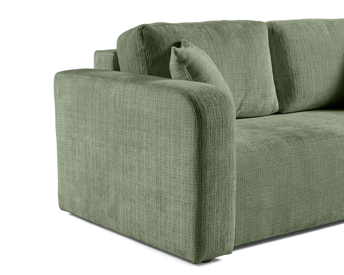 Canapé droit 2 places en vert sauge - MIRO - Best Mobilier - 6