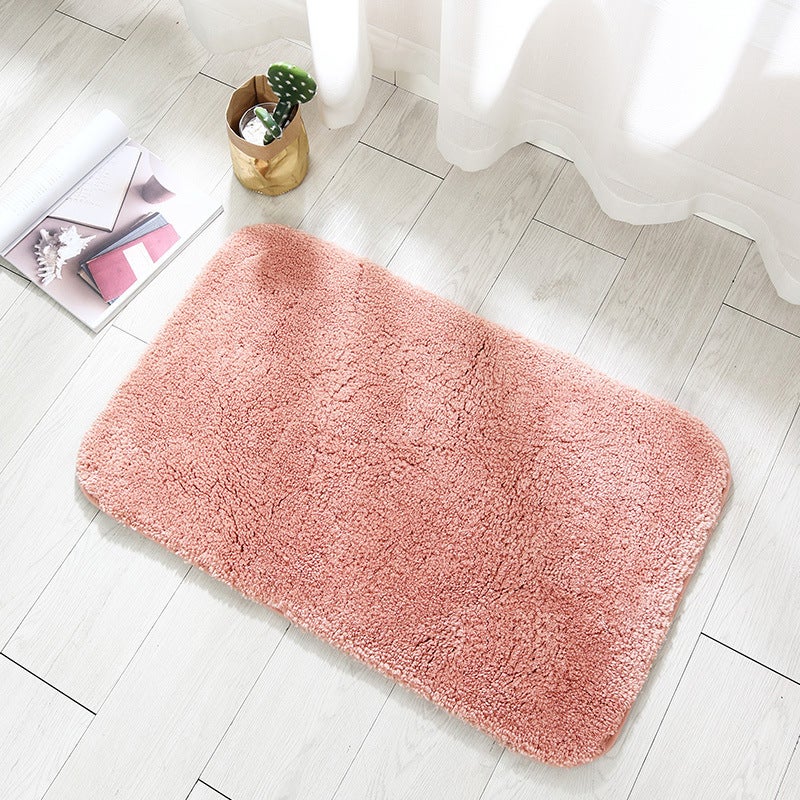 LNXSESN Tapis De Bain Gris Blanc Tapis Salle De Bain Moelleux Microfibre Tapis De Salle De Bain Absorbant Tapis Bain Lavable Machine Tapis Antidérapant Baignoire Epais 50x80cm
