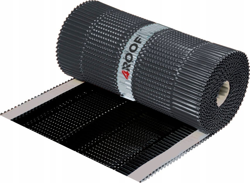 Taśma kalenicowa 4ROOF IZOVENT AL 300 mm 5 m x 2rolki -10mb antracyt 100% aluminium dach wentylacja 1kpl.