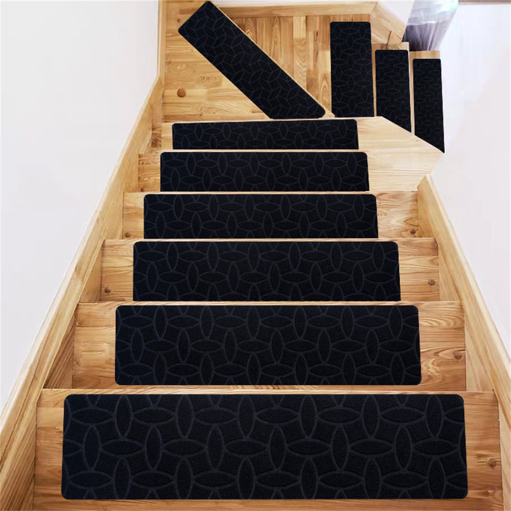 Lot De 4 Pads Antidérapants Pour Tapis - 10x10 Cm, PU Réutilisable, Lavable - Pour Sol Dur (Carrelage, Parquet, Marbre) - 9