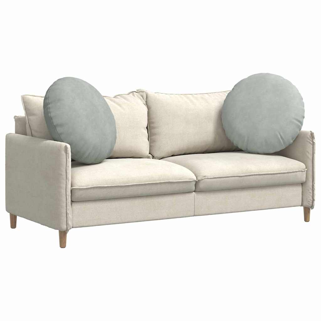 Cojines de asiento, 2 unidades, gris claro, Ø 40 x 13 cm, terciopelo - 3
