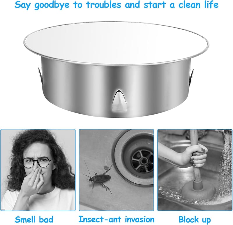 Cache-tuyau de poêle 98 mm à 125 mm, cache-trou de cheminée, cache-tuyau, cache-trou de cheminée, profondeur 39 mm, argent - 3