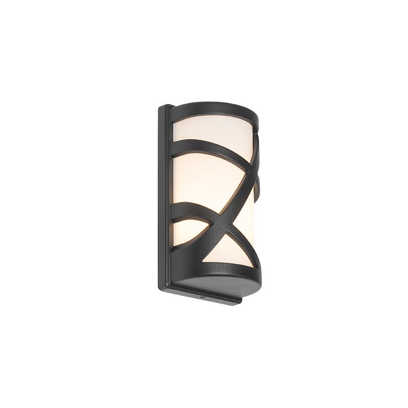 Qazqa nowoczesny lampa ścienna zewnętrzna IP44 do ogród - Suzie - czarny, max. 20w, kompatybilny z żarówką LED, e27, 14.6cm