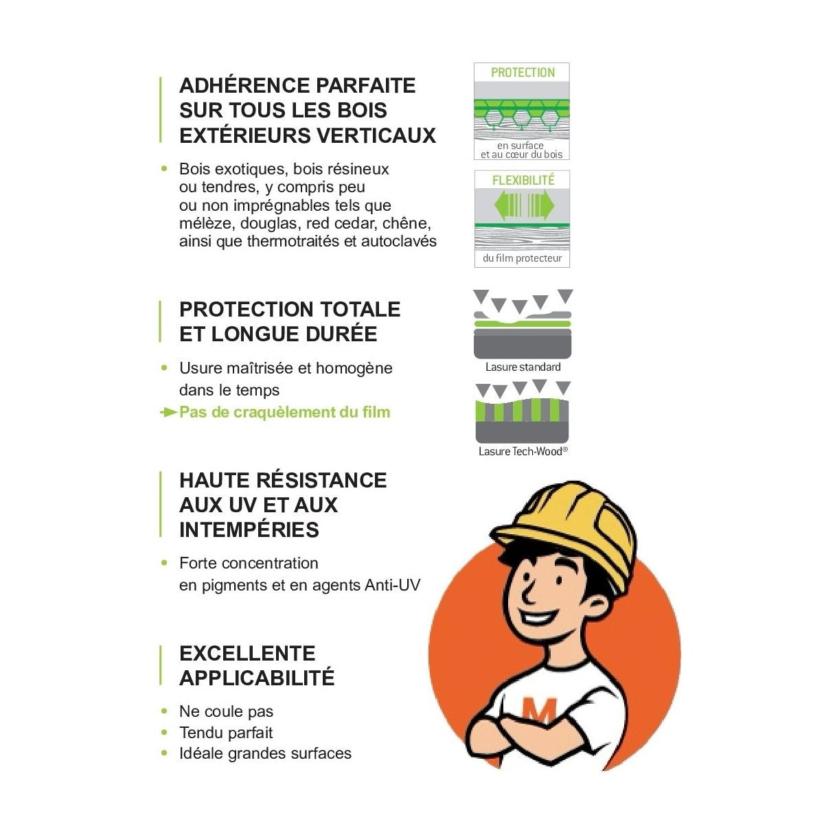 Lasure Tech-Wood Chêne rustique - 1L - BLANCHON - 4