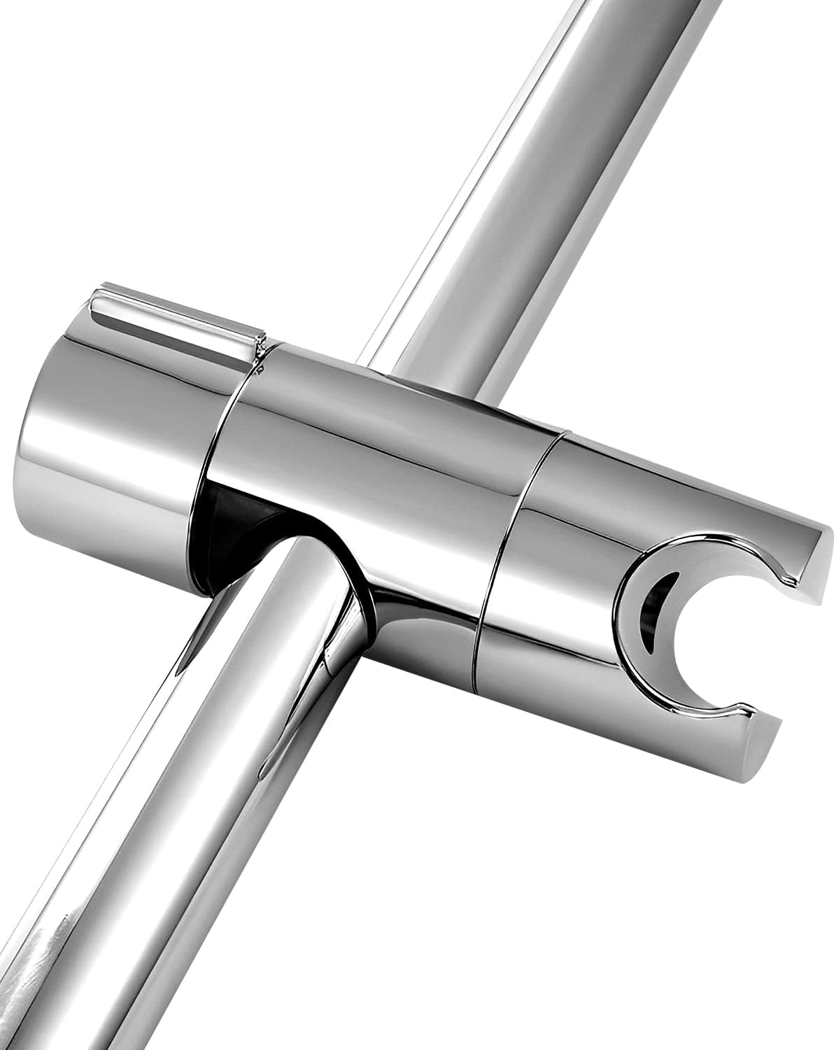 Support de pommeau de douche, adapté à la barre coulissante réglable de 18 à 25 mm, aucun perçage requis, rotation à 360° - 5