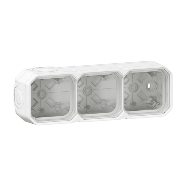 Legrand - Boîtier saillie 2 embouts membrane 1 entrée 1 poste Plexo blanc - 069689L