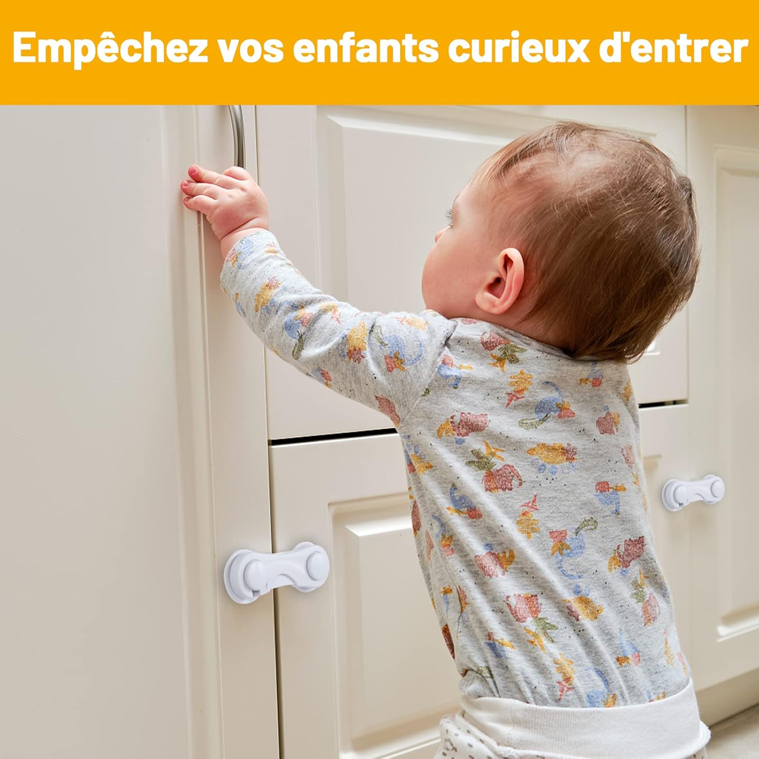 Vkania Serrature Di Sicurezza Per Bambini – 8 Pezzi Per Armadi E Cassetti