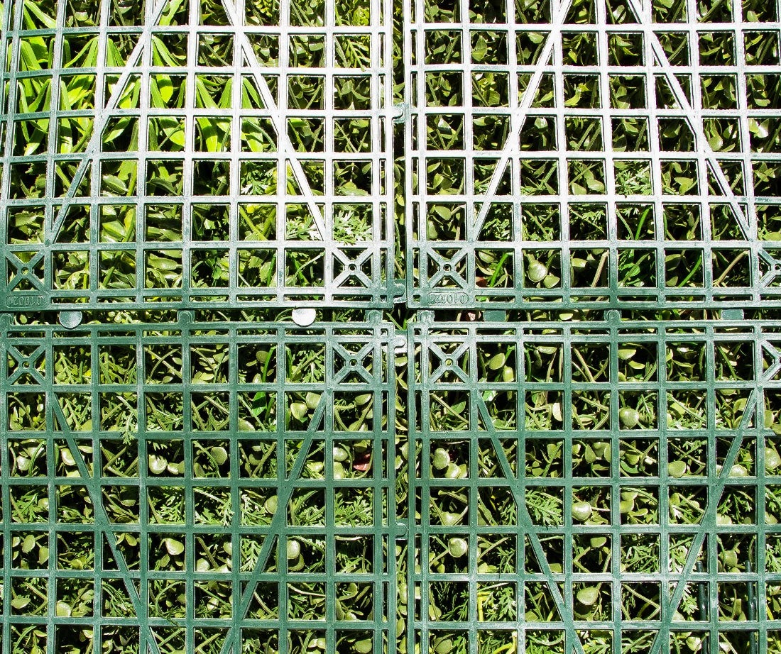 Mur végétal artificiel Tropic 1 m² – feuillage exotique vert et jaune intérieur extérieur - 5
