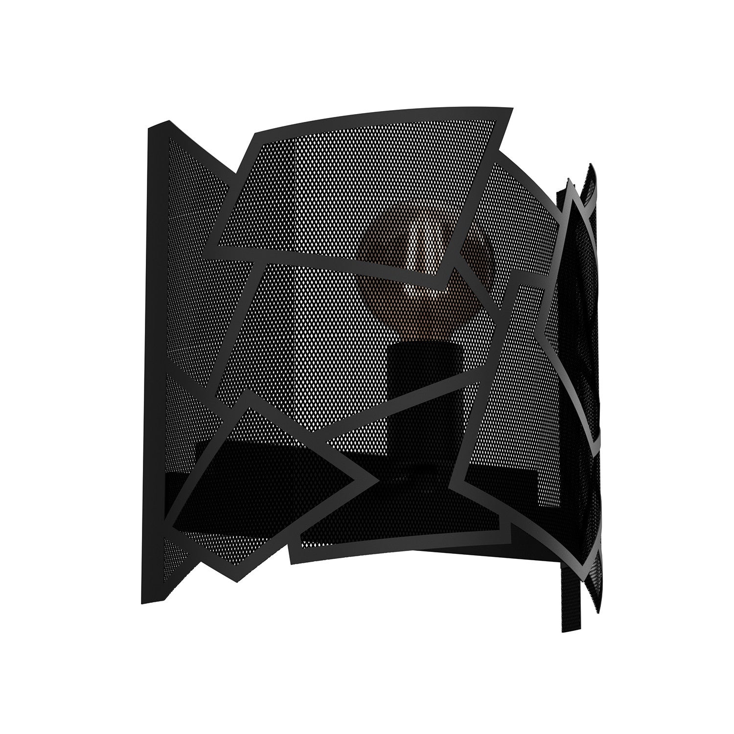 Kinkiet ścienny Camo czarny mat 1xE27x15W wym: 25 x 26 x 13 cm metal IP20 Luminex