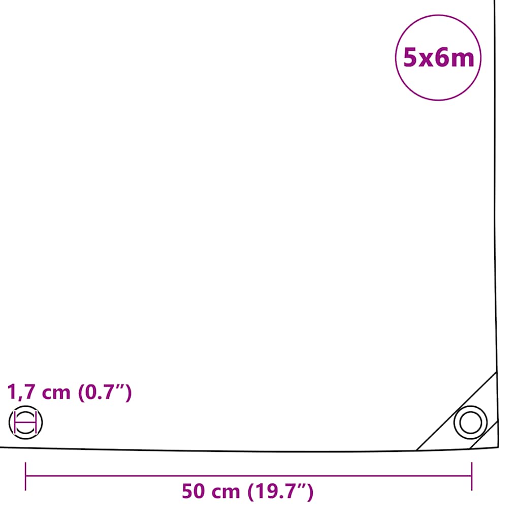 Lona 650 g/m2 5x6m branca - COMFORTXL - 7