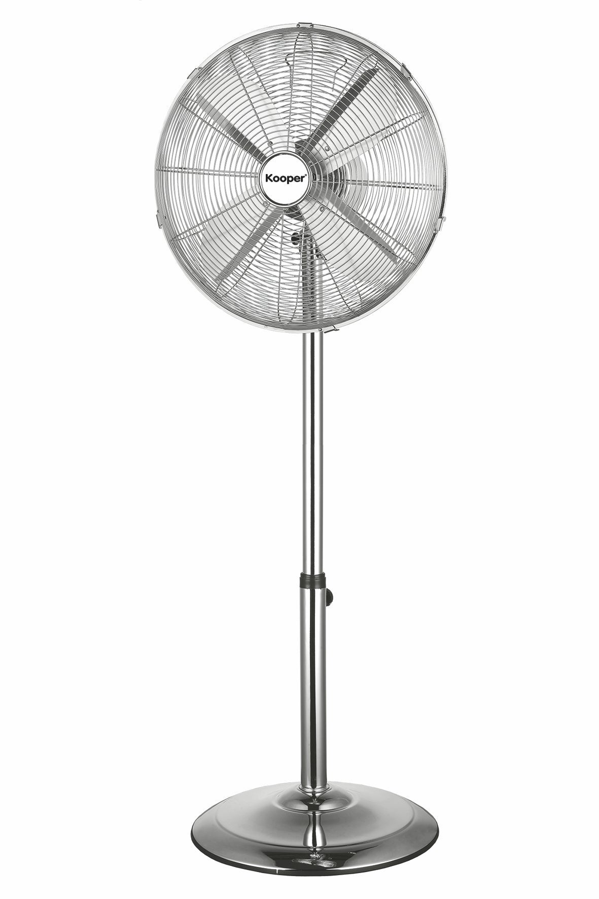 Ventilateur Sur Pied Vinco Chrome 50W Hauteur Max 130cm Diamètre 40cm - 3 Vitesses