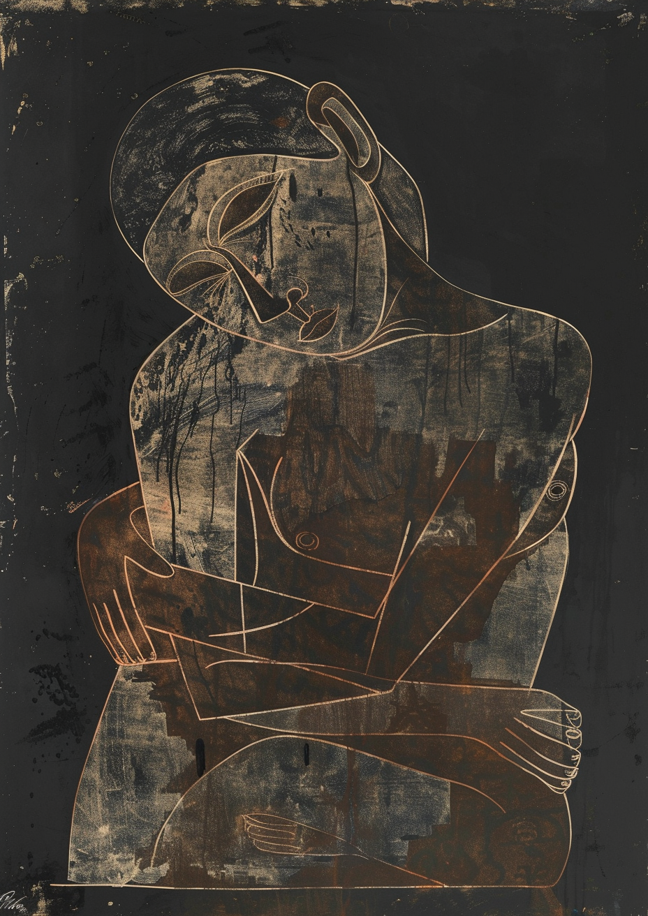 Estampe à encadrer, 70 x 100 cm. POLARTE-E « Silhouettes d'un rêve qui grandit » - 2