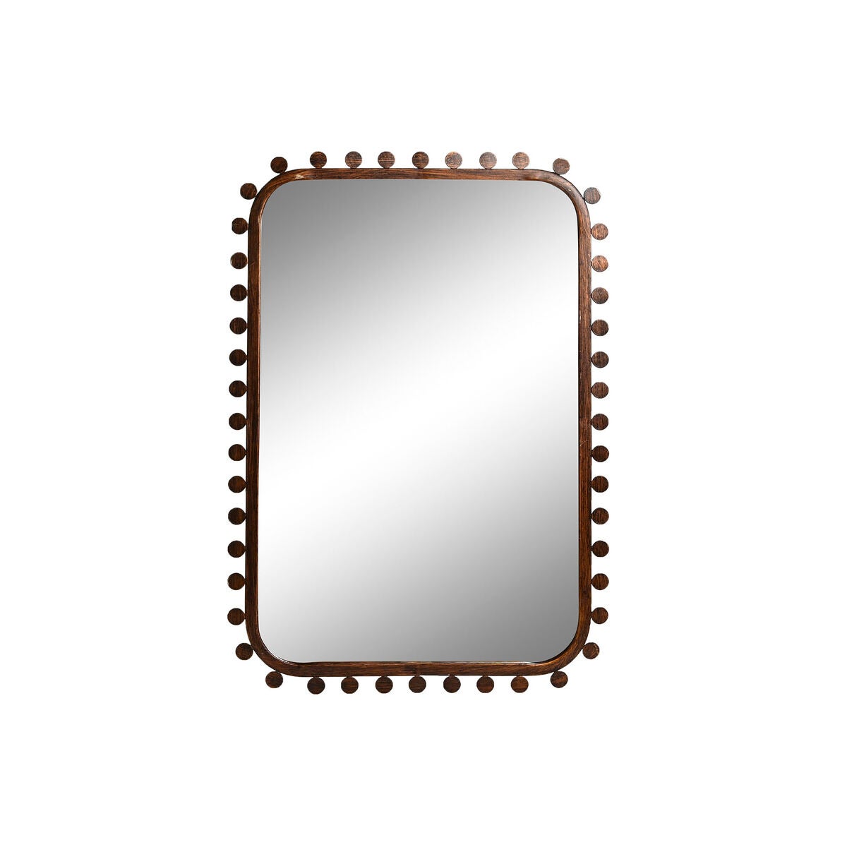Espejo de pared home esprit negro dorado cristal madera mdf neoclásico 44 x 2,5 x 64 cm