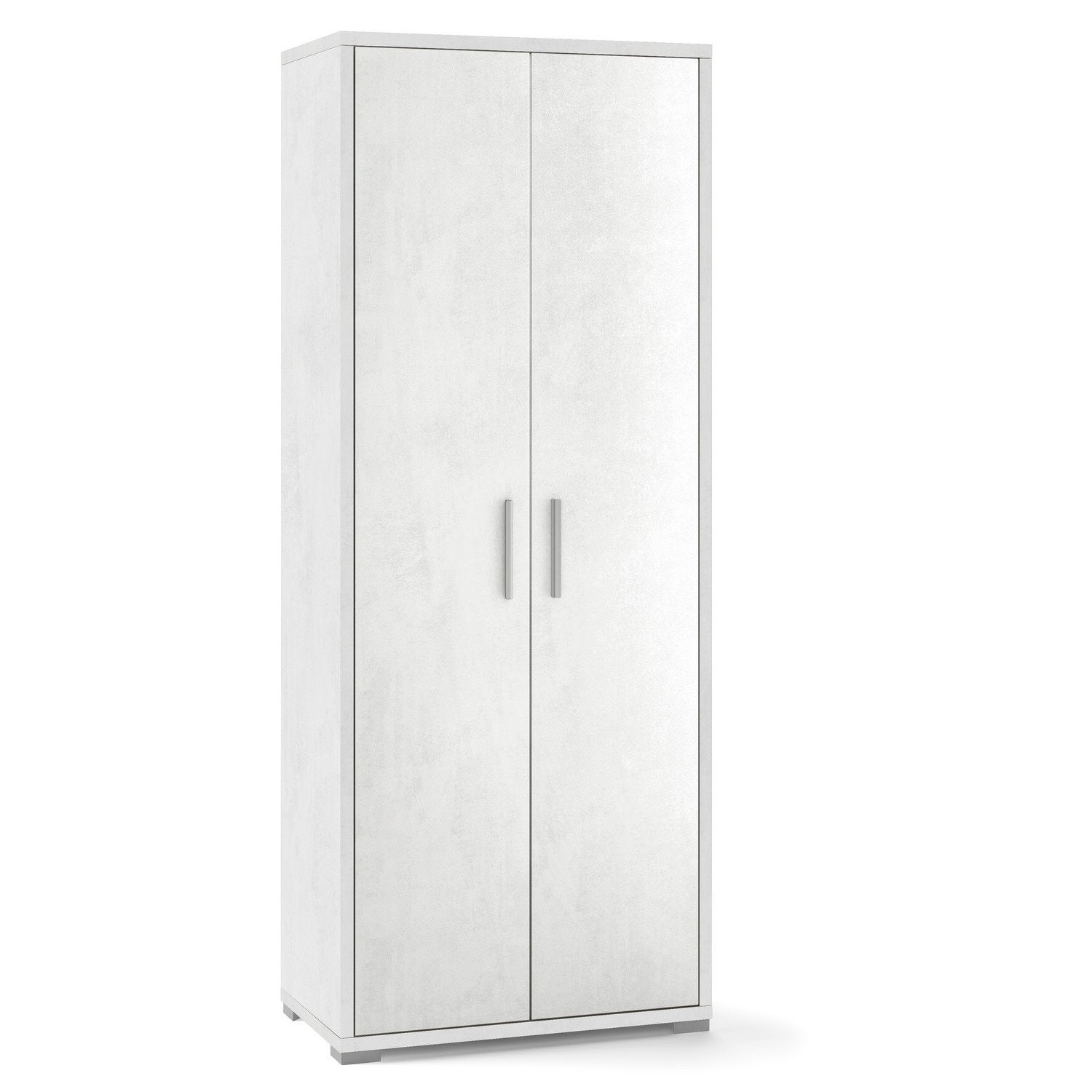 Armadio 2 ante 4 ripiani h 182 cm colore Ossido Bianco - 7