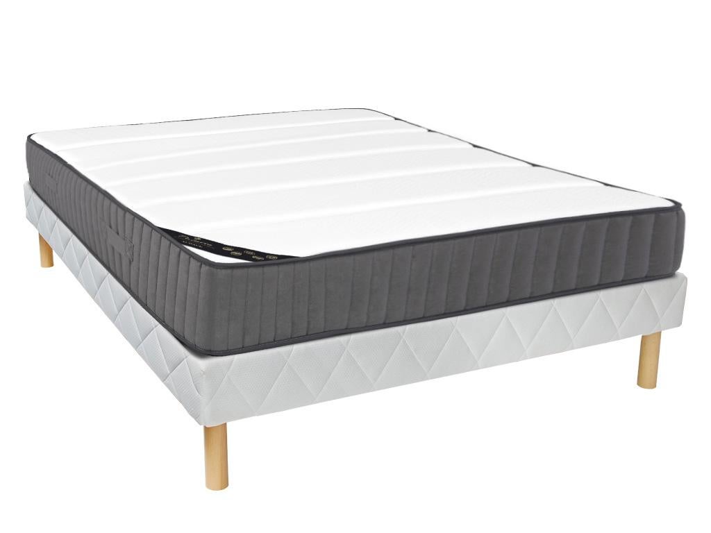 Zestaw stelaż + materac hybrydowy ze sprężynami kieszeniowymi 7-strefowy i z wysokoprężną pianką AUDACE marki PALACIO gr.26cm - 140 x 190 cm