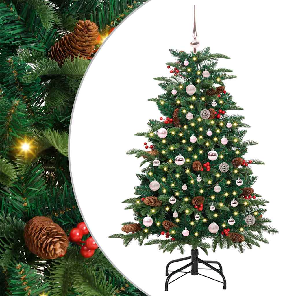 Sztuczna choinka Zielony 150 cm PVC, Metal i Plastik