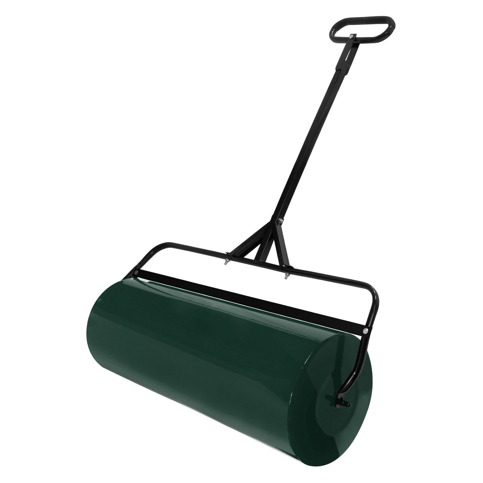 Rola de gazon ECD Germany verde din otel durabil, 90 cm latime Ø30cm, capacitate 63 litri reumplibila cu apa / nisip, design cu maner ergonomic