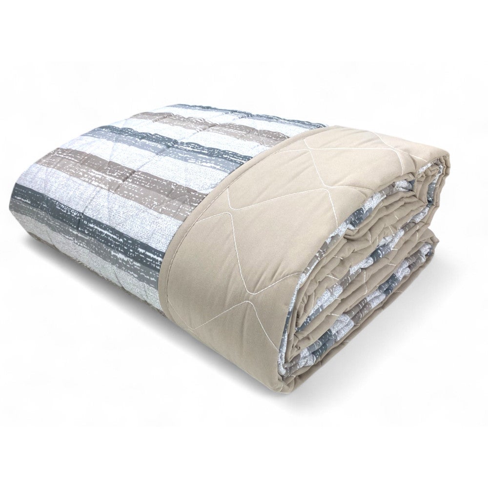 Couette Patchwork Woolrich – Taille Twin – Rouge Et Beige – 100% Coton