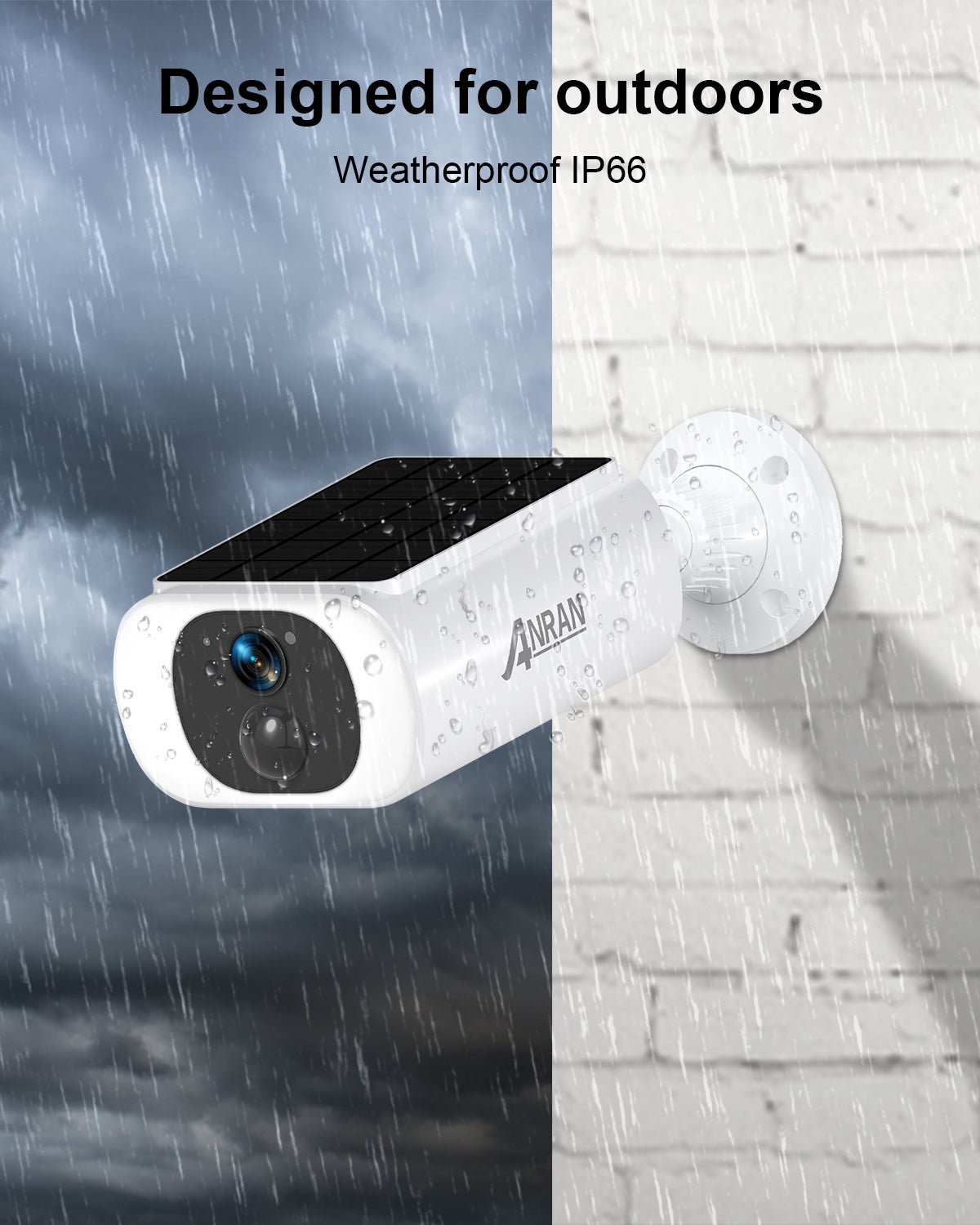 Caméra de Surveillance Extérieur sans Fil Solaire 5MP 3K HD Camera Batteries Rechargeable avec panneau solaire intégrée-ANRAN C3 Max - 11