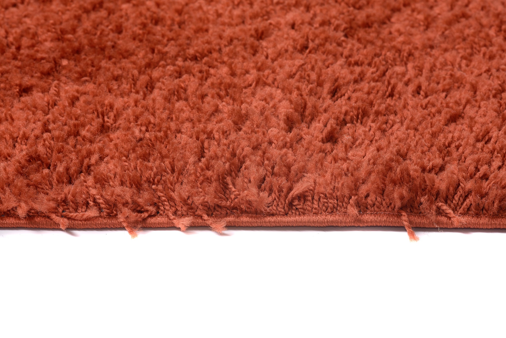 Tapiso Essence Tapis Shaggy Poil Long Moderne Rouge Brique Uni Salon Chambre Ado Enfant Moelleux Super Doux OEKO-TEX 200 x 300 cm - 5