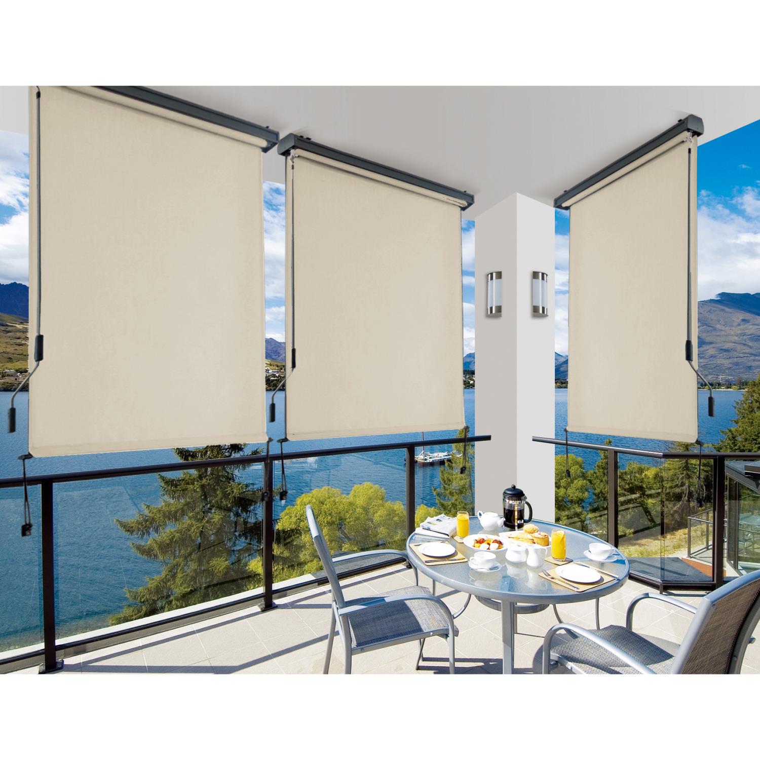 Tenda a rullo alluminio Charleston manuale beige cm180x250 - 2