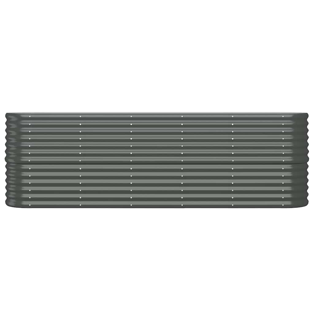 vidaXL Lit surélevé de jardin Acier galvanisé Anthracite - 3